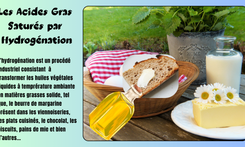 Les acides gras saturés par hydrogénation