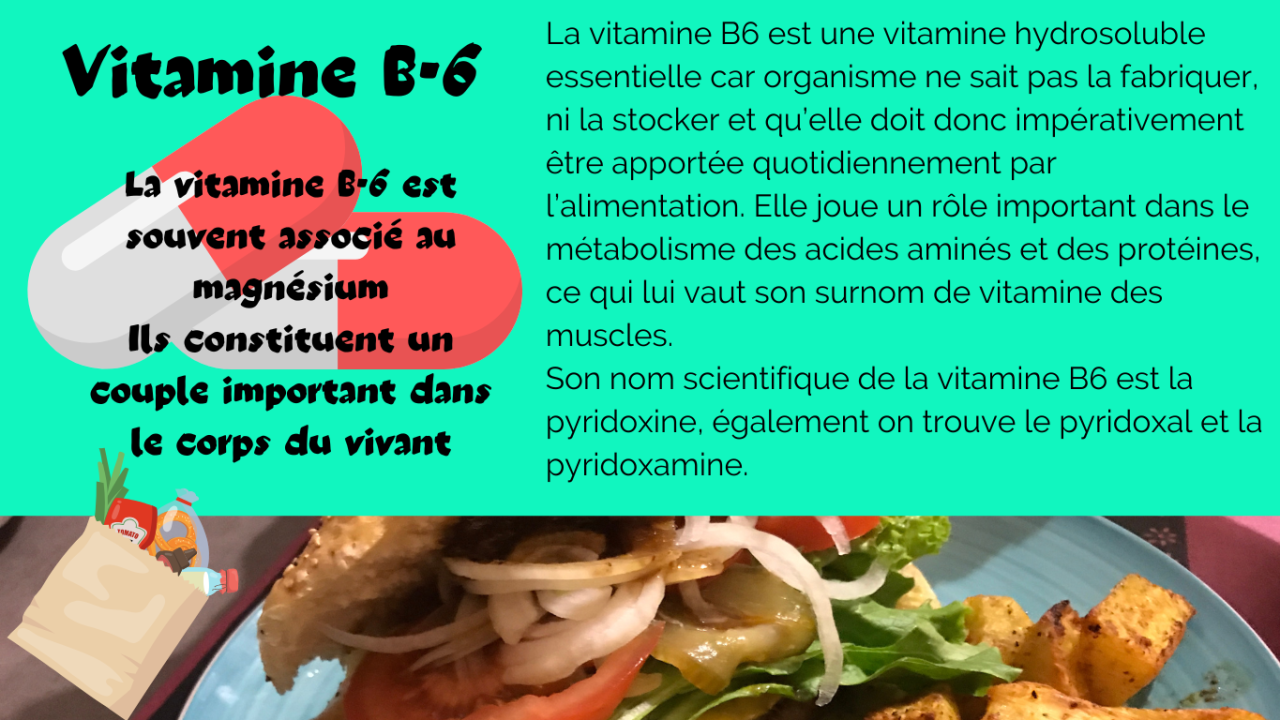 La vitamine B6-Pyridoxine